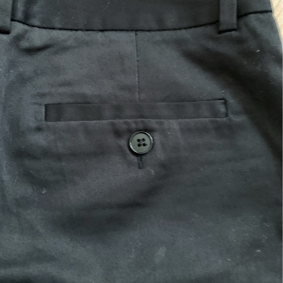 Zara Tailored Flat Front Cuffed Black Chino Trouser Shorts Size XS - Picture 8 of 9